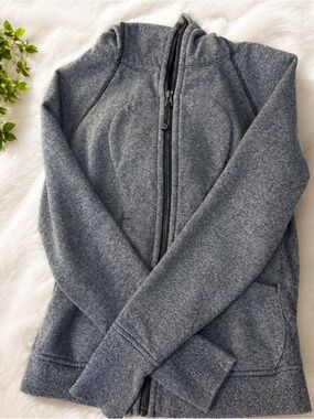 lululemon athletica Gray Full-Zip Hoodie Jacket
